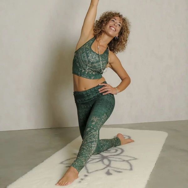 Yoga-Leggings Buddhi smaragd lang