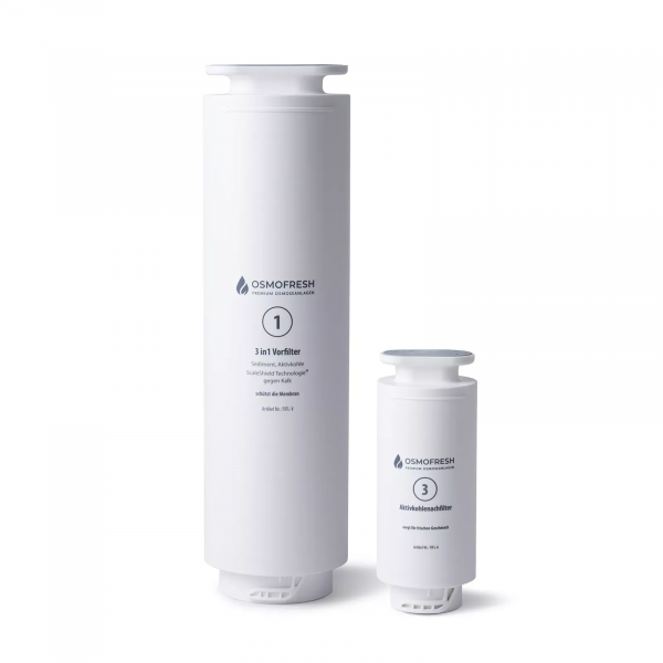 Filterset Osmoseanlage Flow800 mit Aktivkohle Nachfilter