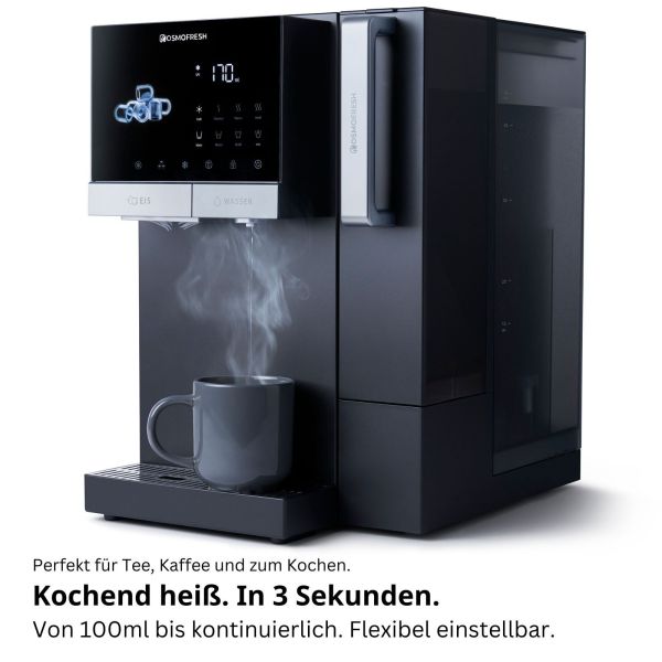 Osmofresh Fusion Ice Osmoseanlage mit Eiswürfeln | 1–98°C | ohne Wasseranschluss