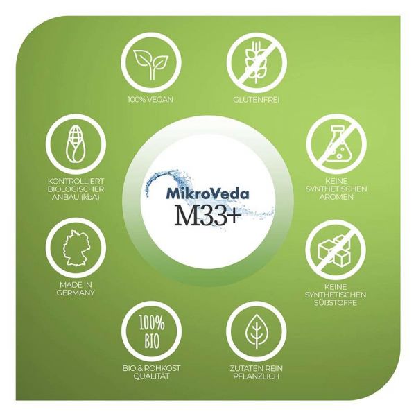 MikroVeda M33+ Mikrobiotisches Mundspray Bio 50 ml Glassprühflasche(M33Plus)