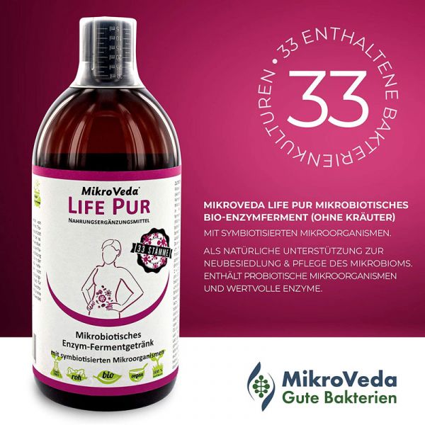 MikroVeda LIFE PUR - Bio-Enzymferment 500ml