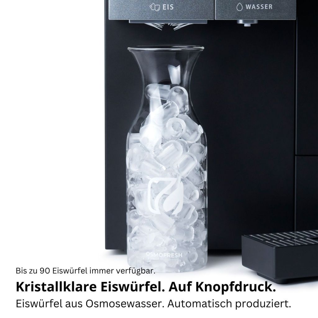 Osmofresh Fusion Ice Osmoseanlage mit Eiswürfeln | 1–98°C | ohne Wasseranschluss