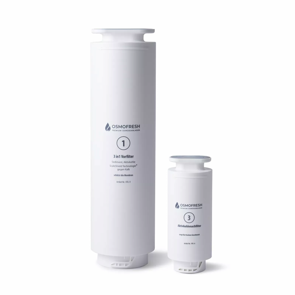 Filterset Osmoseanlage Flow800 mit Aktivkohle Nachfilter