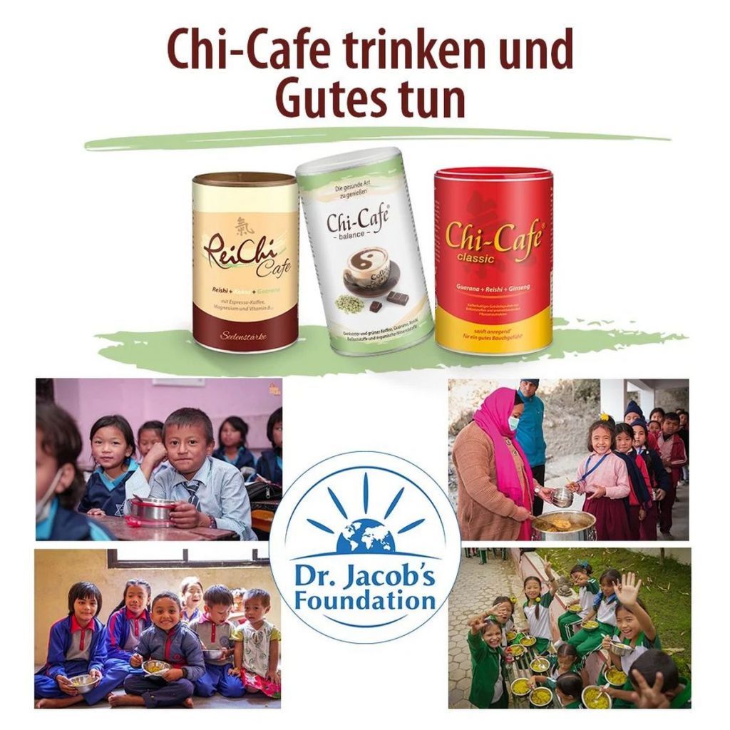 Dr. Jakob's ReiChi Cafe: cremiger Genuss aus Reishi-Pilz, Kaffee und Kokos 400g