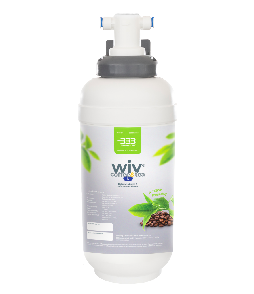 Untertisch-Kalkfilter Komplettset wiv® coffee + tea Gr. M inkl. Montagematerial